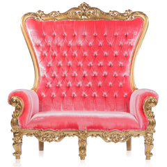 Pink Candy Double Throne Pink/Gold Velvet (West Coast)