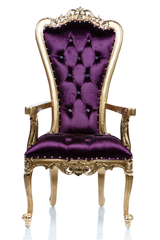 Purple Rain Arm Chair Throne (Purple/Gold)