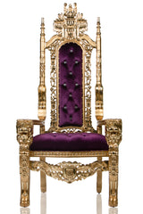 Gothic Purple Rain Lion Head Throne Purple/Gold (West Coast)