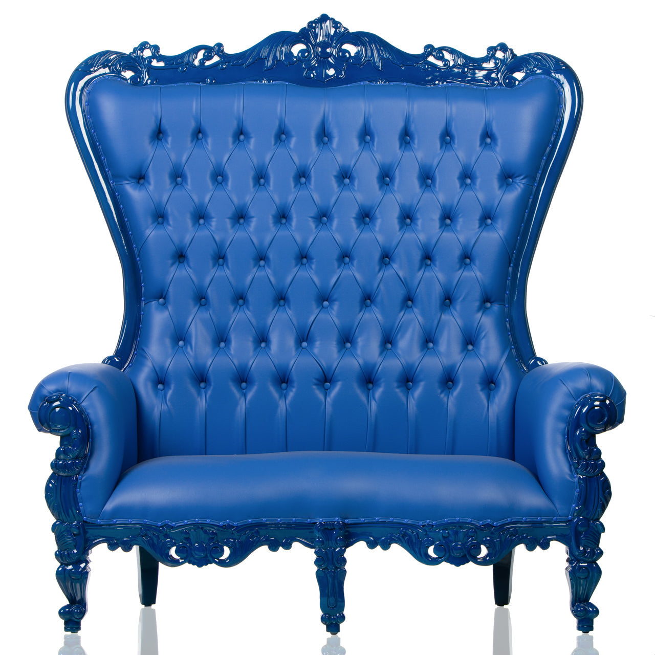 Florida Blue Double Throne (Blue/Blue Leather)