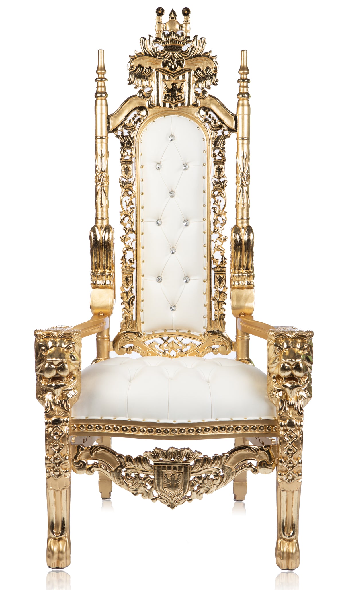 El trono de cabeza de león de Lenox (blanco/dorado)