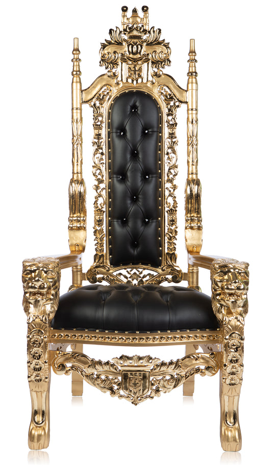 The Versace Lion Head Throne (Black/Gold)