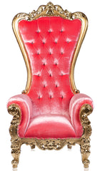 Pink Candy Shellback Throne Pink/Gold Velvet (West Coast)