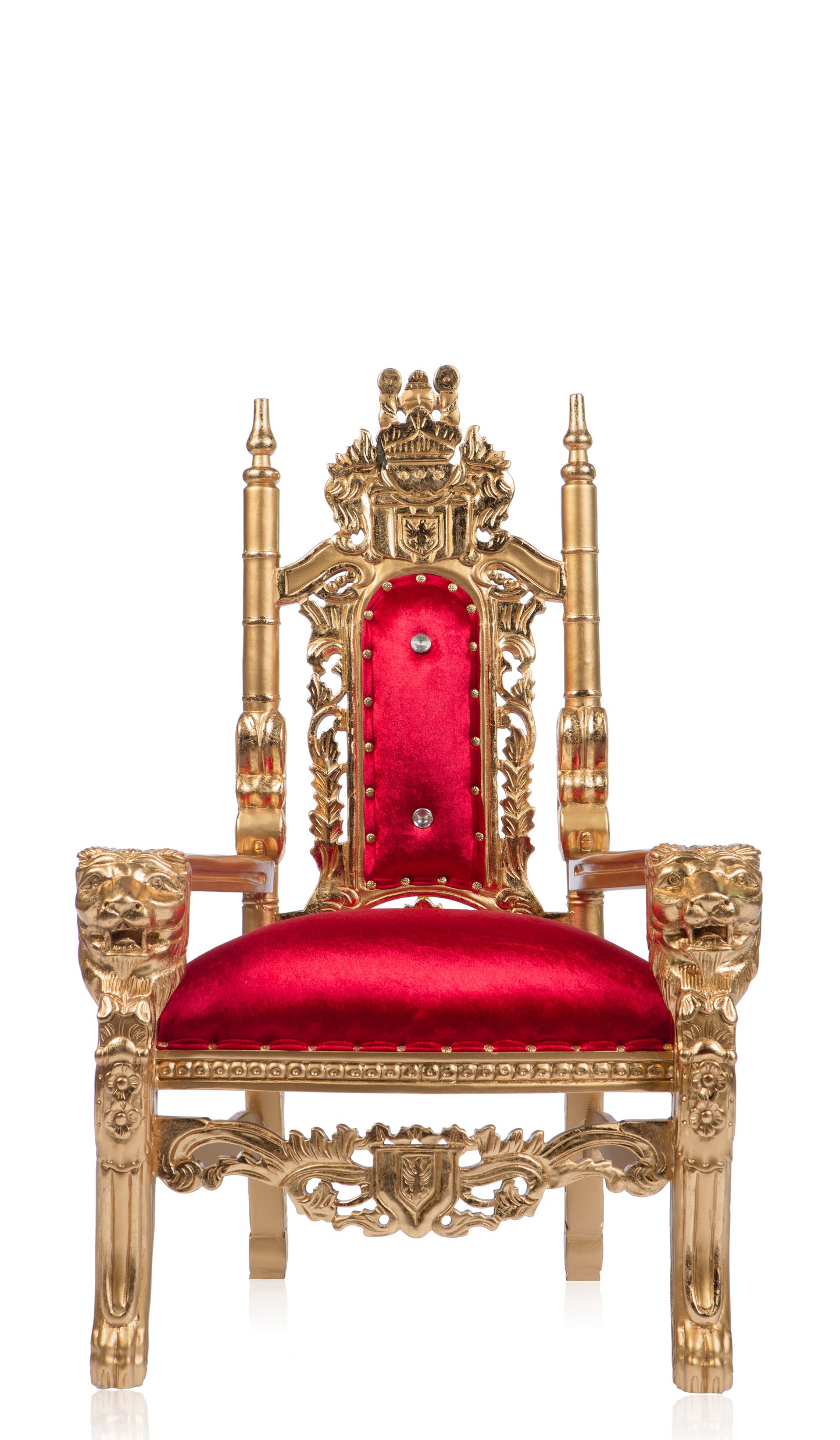 Jasmine Kids Lion Head Throne (Red/Gold)