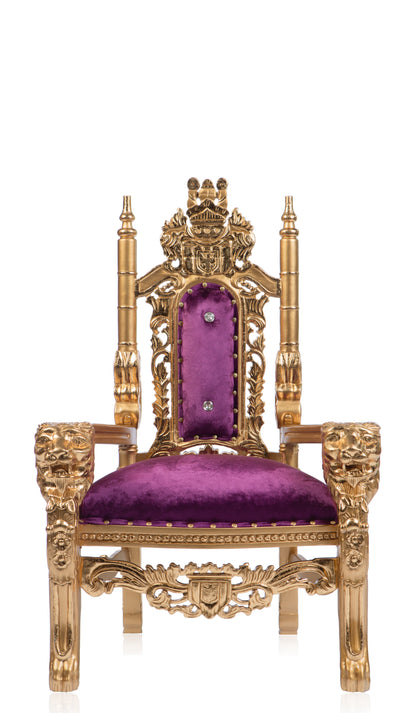Rapunzel Kids Lion Head Throne (Purple/Gold)
