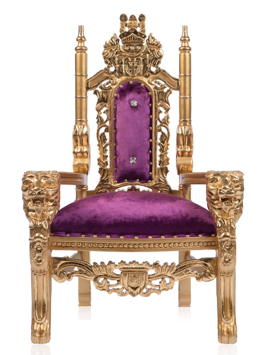 Rapunzel Kids Lion Head Throne (Purple/Gold)