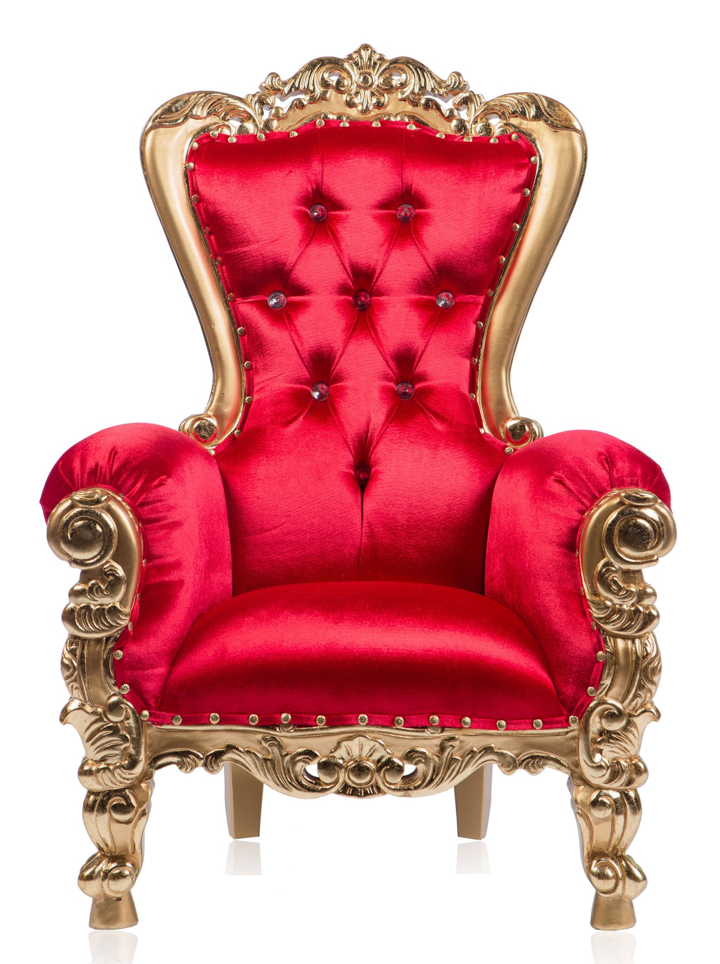 "Jasmine" Kids Shellback Throne Red/Gold (West Coast)