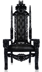Gothic Dark King Lion Head Throne Black/Black (West Coast)