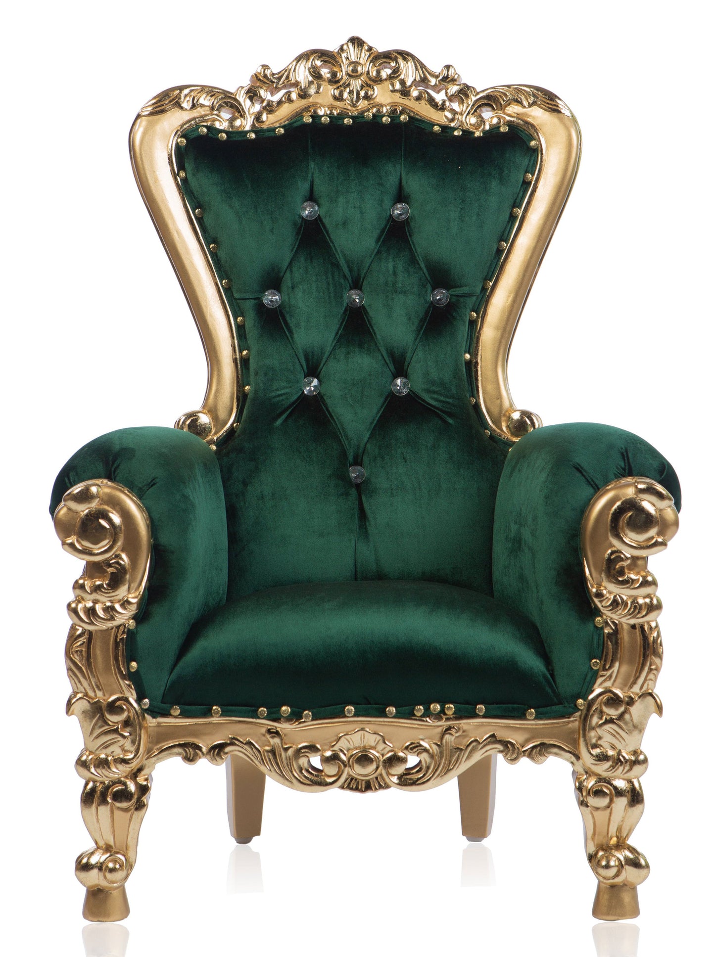 Tiana Kids Throne (Green/Gold)