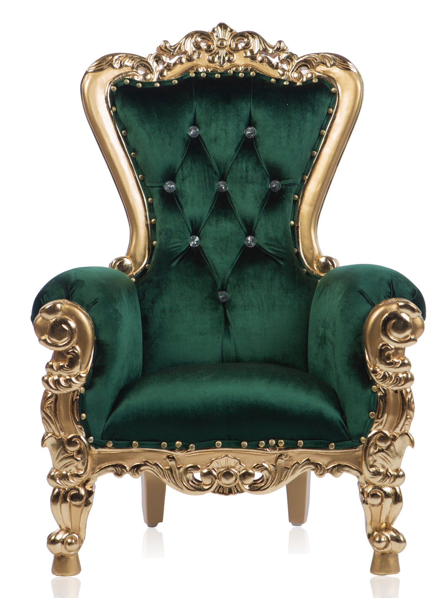 "Tiana" Kids Throne Green/Gold (West Coast)