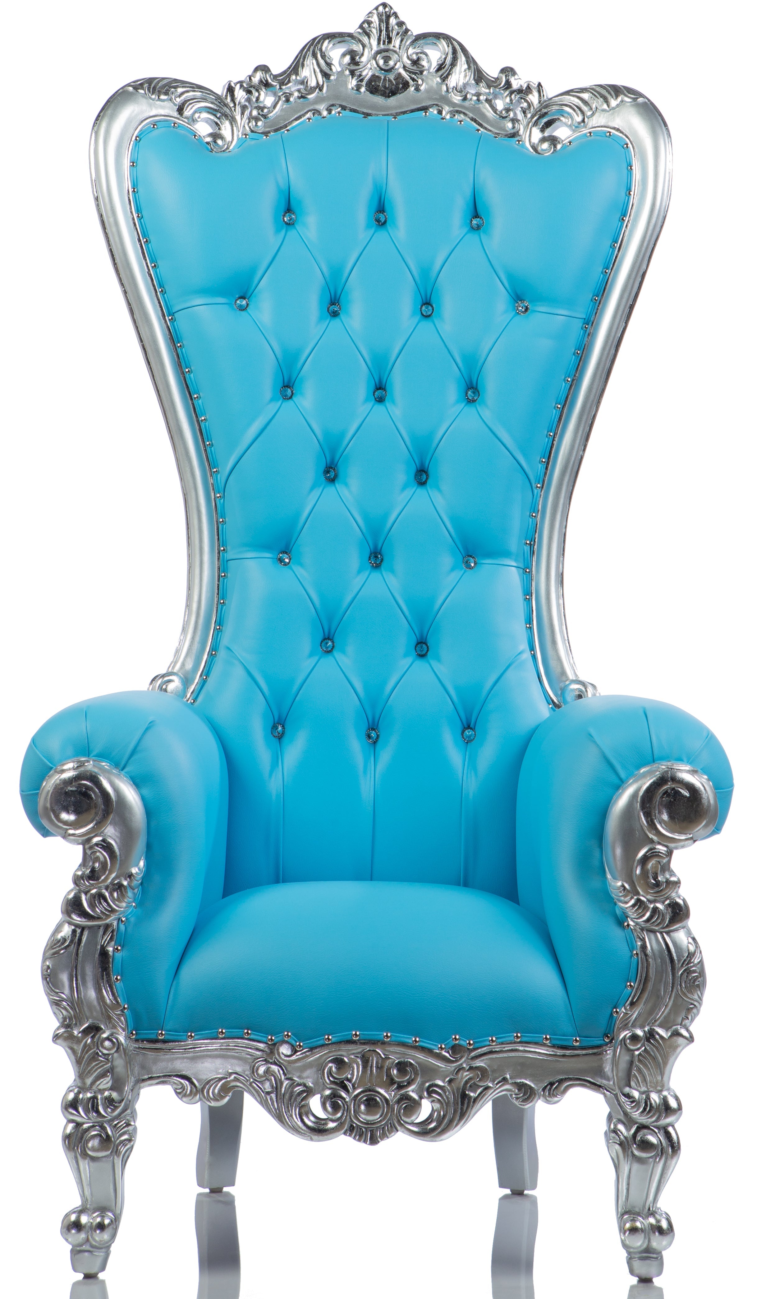"Electric Blue" Shellback Throne (Light Blue/Silver)