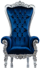 Shellback throne (Blue/Silver Velvet)
