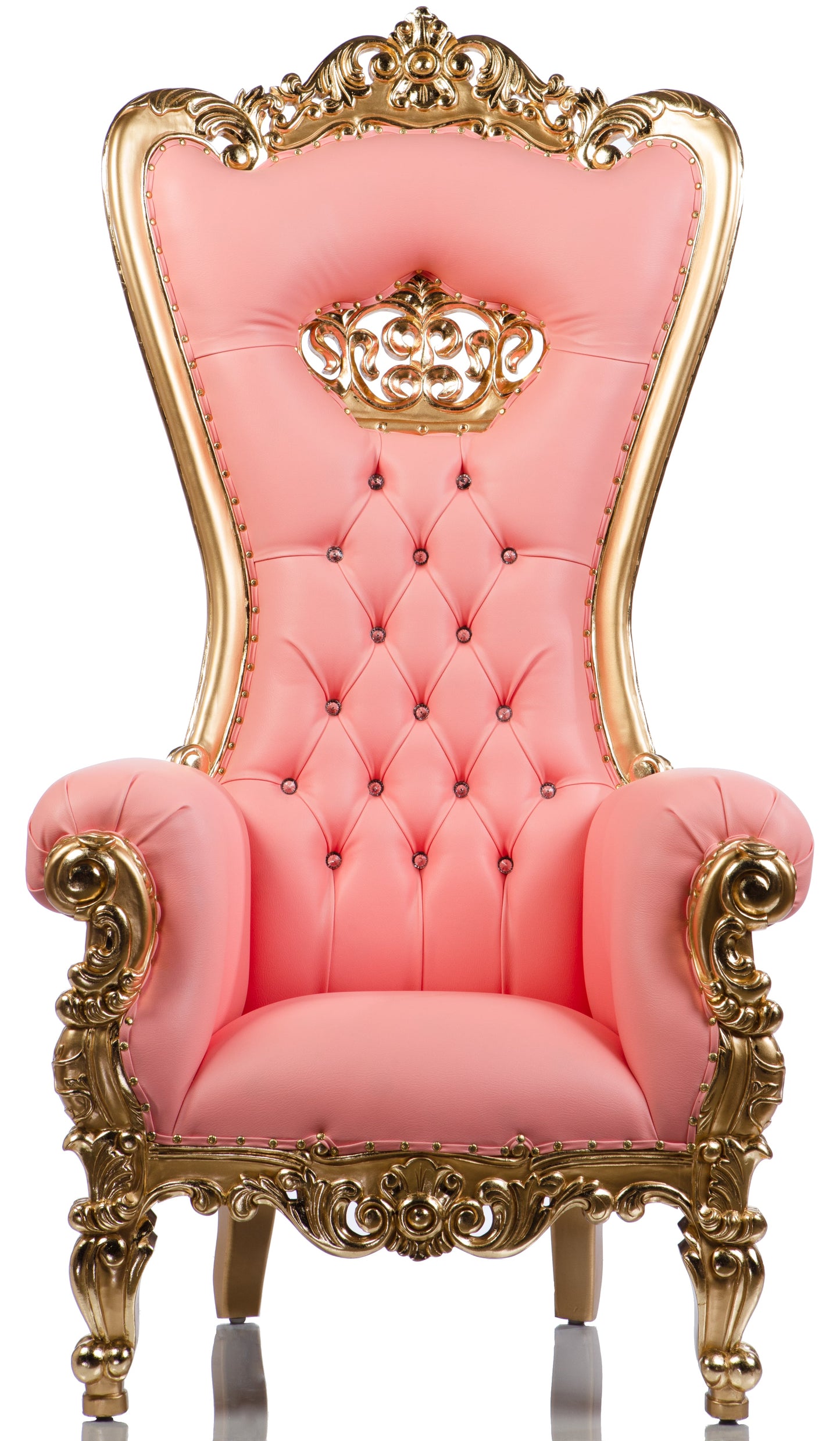 Crowned Bubble Gum Shellback Throne (Pink/Gold)