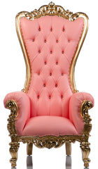 "Bubble Gum" Shellback Throne (Pink/Gold)