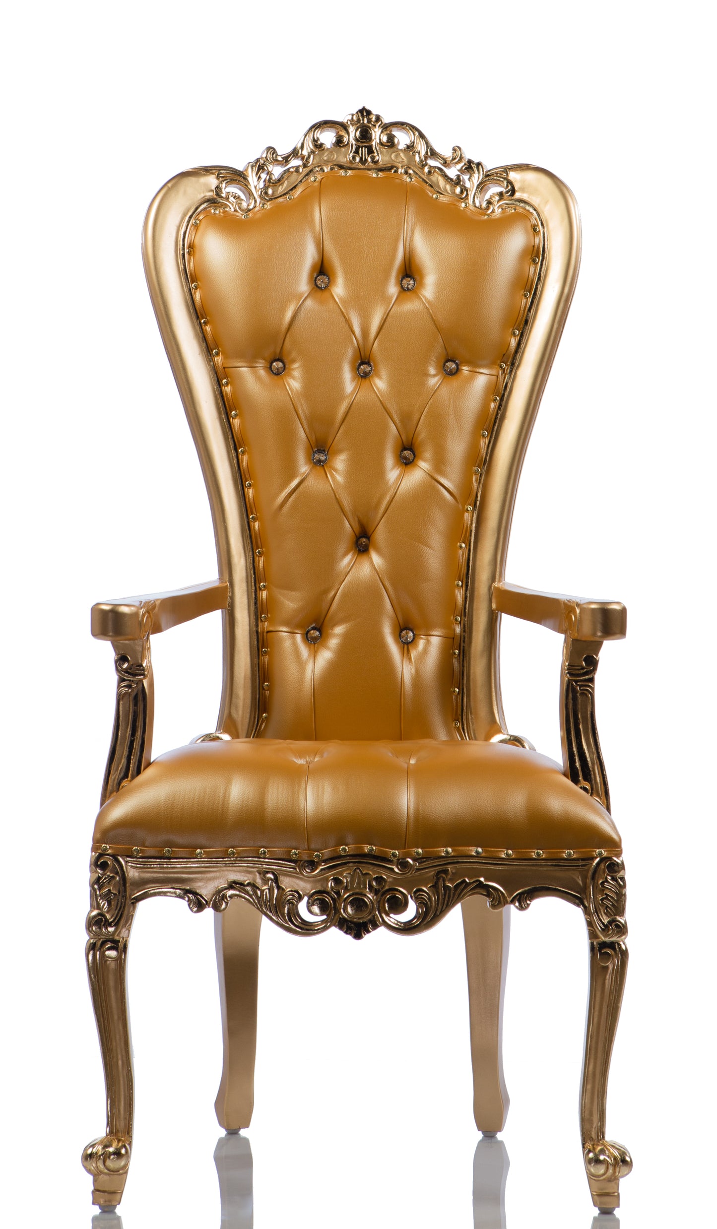 "The Golden Glam" Arm Chair Throne Gold/Gold (West Coast)