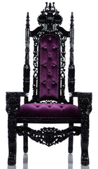 Gothic Purple Kingdom Lion Head Throne Purple/Black (West Coast)