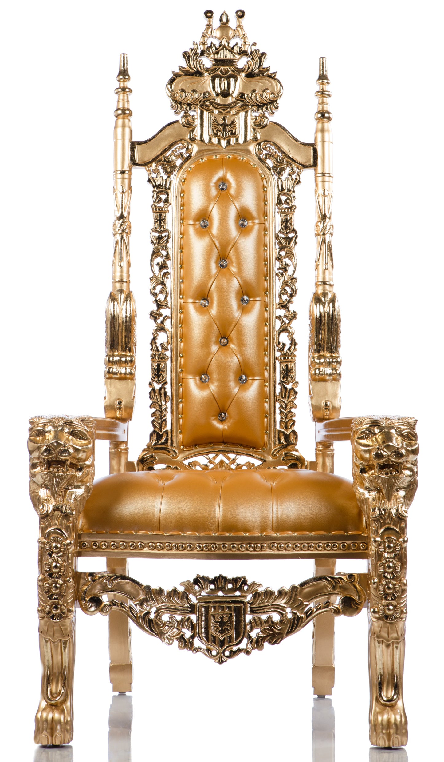Gold Glam Lion Head Throne Gold/Gold (West Coast)