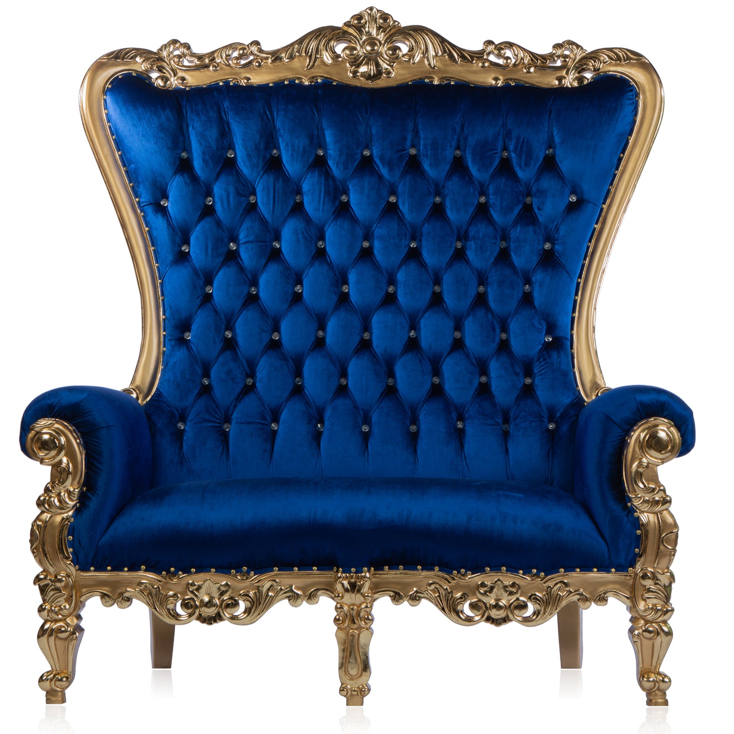 Sea King Double Throne Blue/Gold Velvet (West Coast)