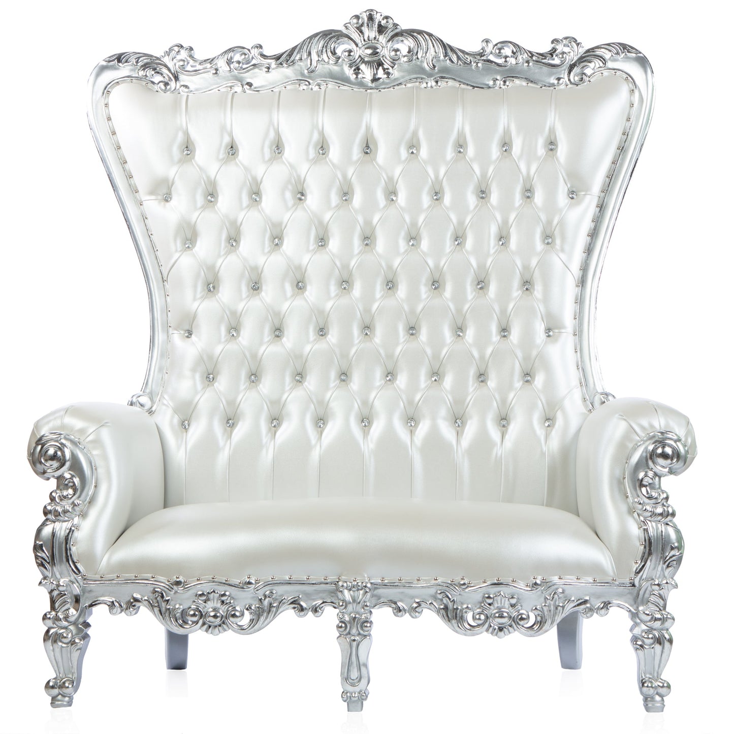 Shimmering Double Throne (Silver/silver)