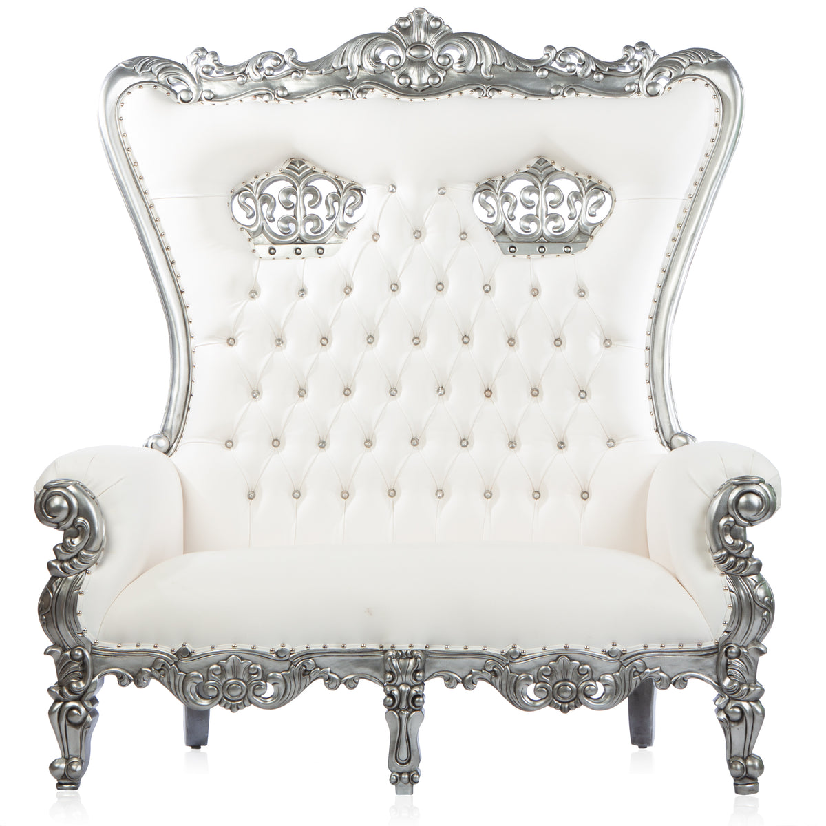 Silver Double Crowned Throne White/Silver (West Coast)