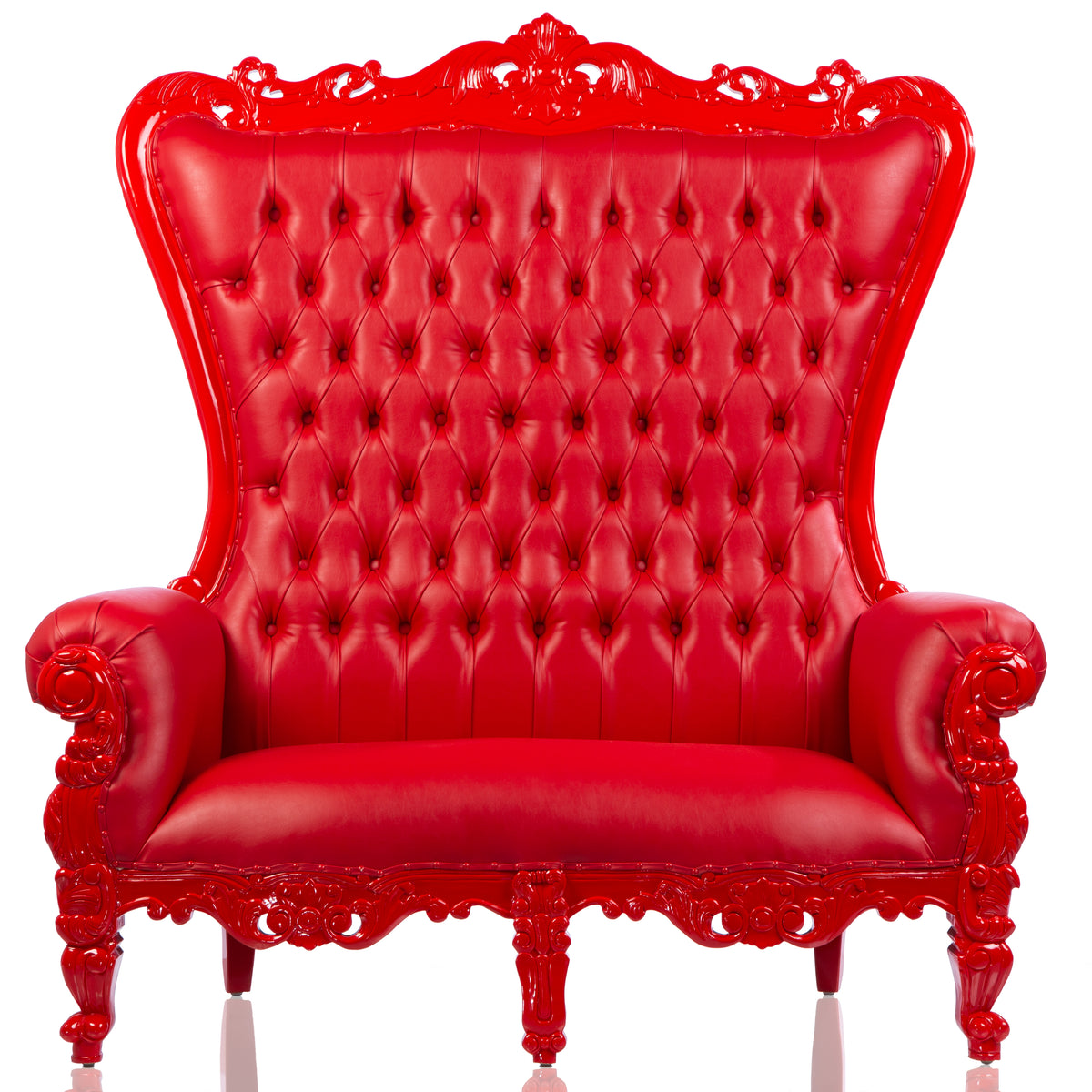 The Sexy Double Throne Rojo/Cuero Rojo (Costa Oeste)