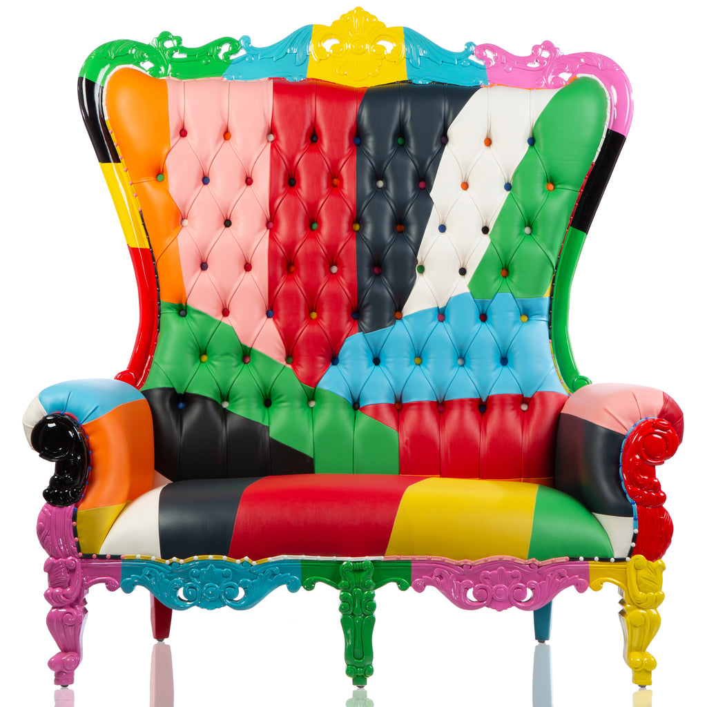 The Balvin Double Throne (Multicolored) – Handcrafted Thrones