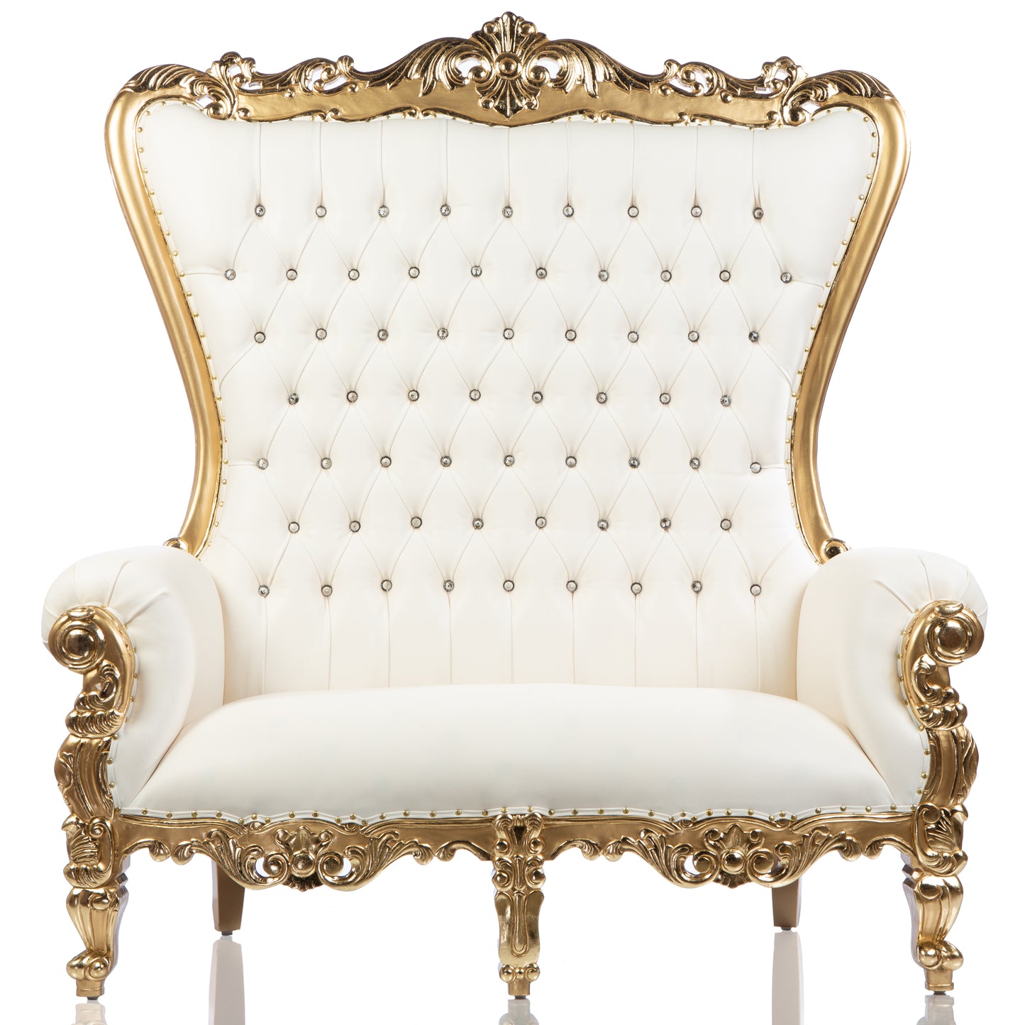 Lenox Double Throne (White/Gold)