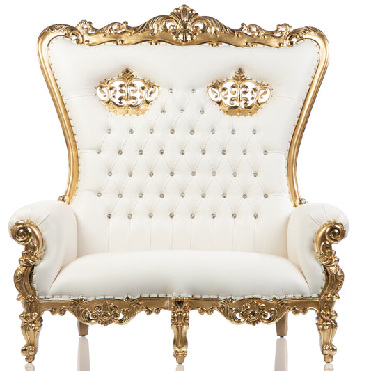 Lenox Double Crowned Throne White/Gold (West Coast)